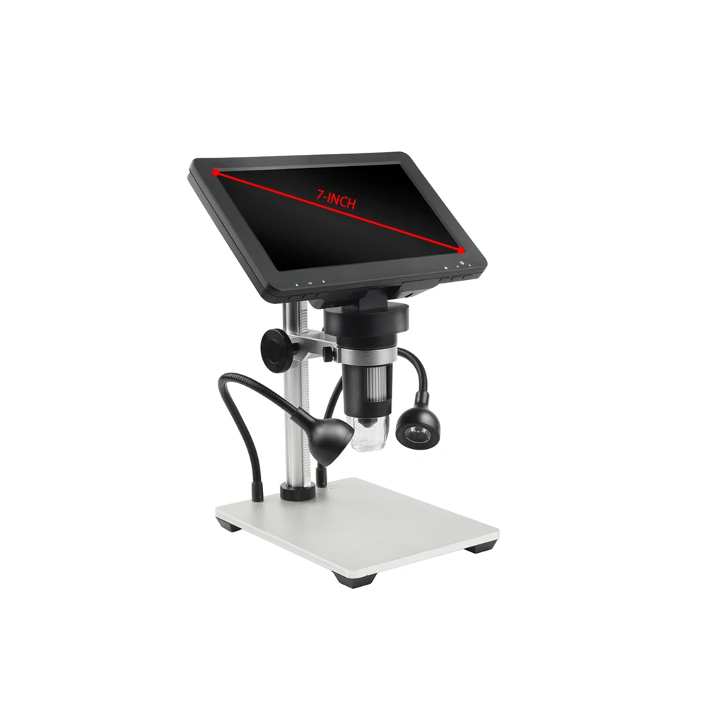 US $71.50 1200x digital microscope industrial magnifier with wire control 12MP HD Electronic Video Microscope Solder Phone Repair