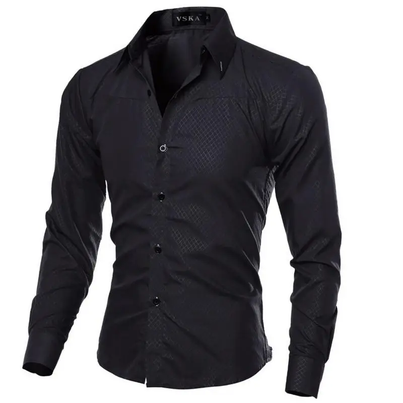 5XL размера плюс брендовая Хлопковая мужская одежда, однотонные мягкие мужские рубашки с длинным рукавом, мужские рубашки, Повседневная облегающая одежда, Лидер продаж