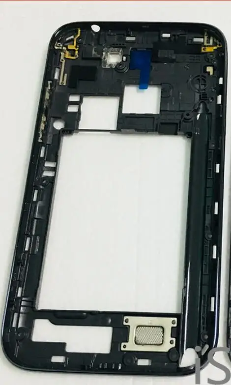 Middle Frame Black Middle Bezel Frame+ Back Cover For Samsung Galaxy Note 2 II N7100 GT-N7100 Battery Cover Rear Case Mobile Phone Housing Parts - Цвет: Middle Frame Black