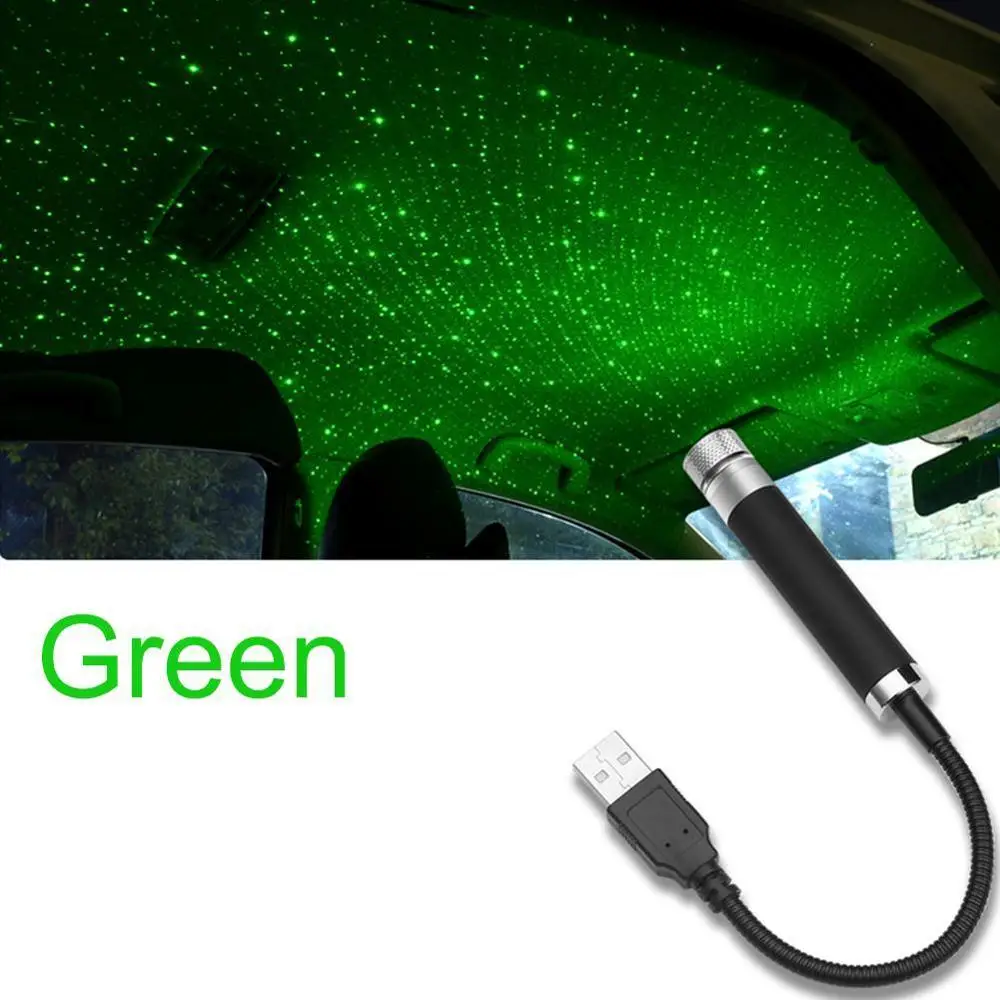 1 шт. Авто дак-лампа романтическая USB Nachtlampje Sfeer лампа Thuis Plafond Vijf Kleuren Decoratieve Verlichting - Испускаемый цвет: green light