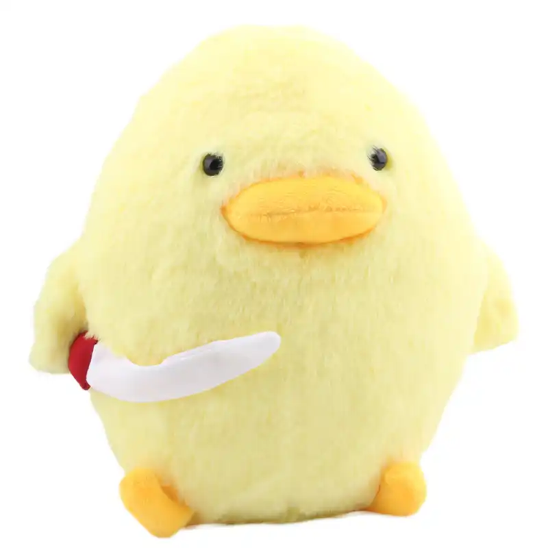 25cm Cartoon Duck With Knife Plush Toy 