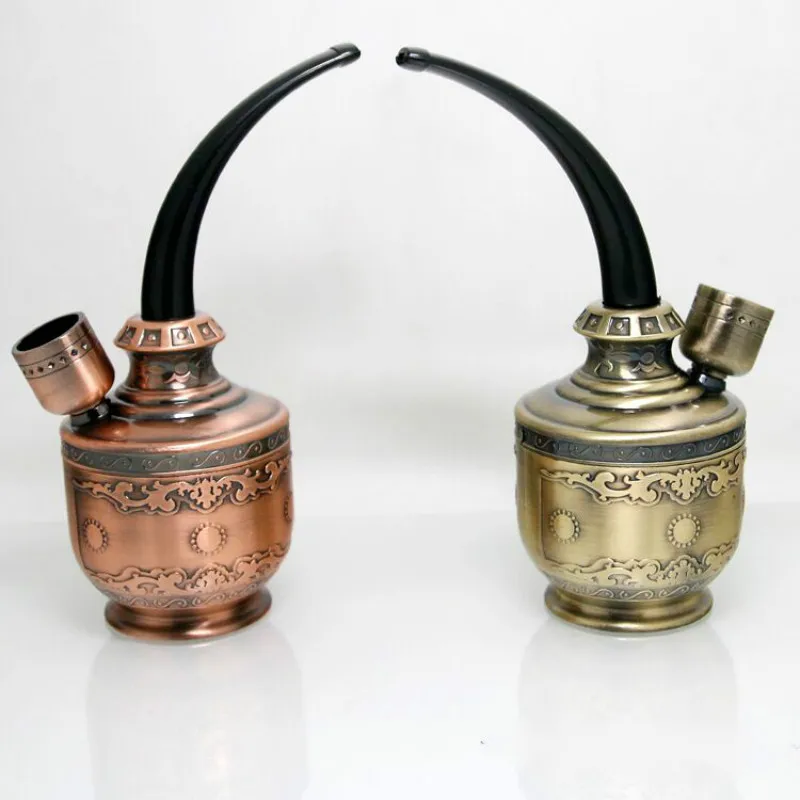 Коллекционные сувениры Бронзовый воды курительная трубка кальян для кальяна
