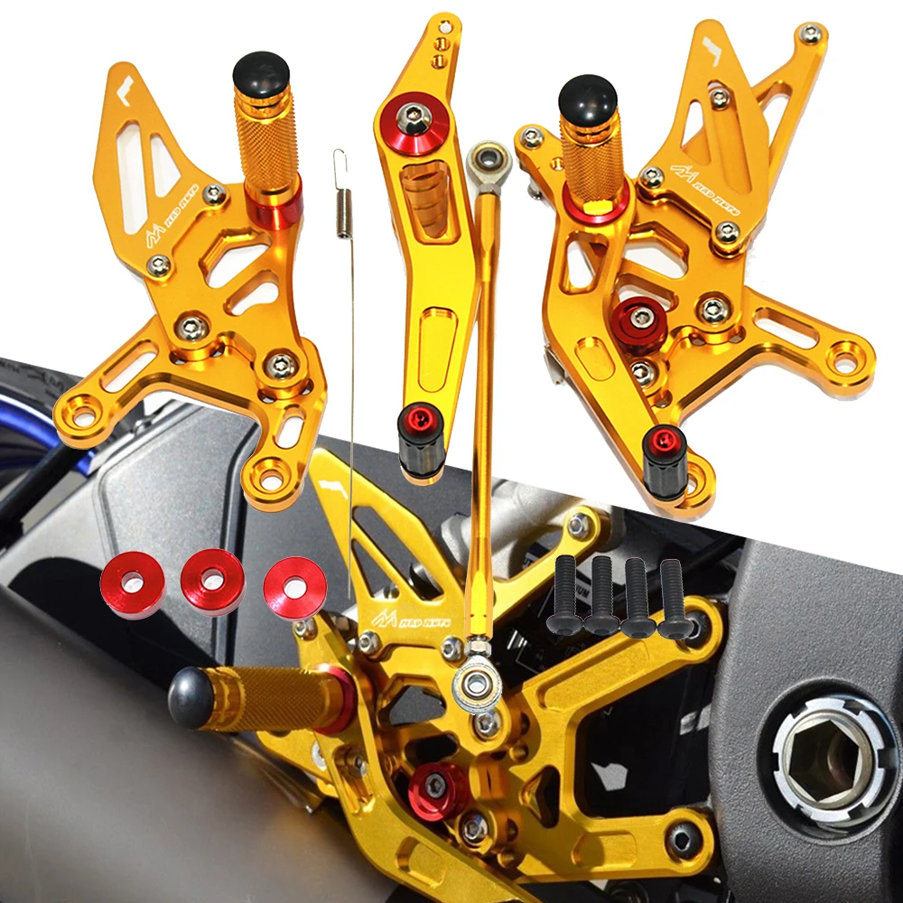 

YZFR1 Motorcycle Footrest CNC Adjustable Foot Pegs Rider Rearset For Yamaha YZF R1 YZF-R1 2009 2010 2011 2012 2013 2014