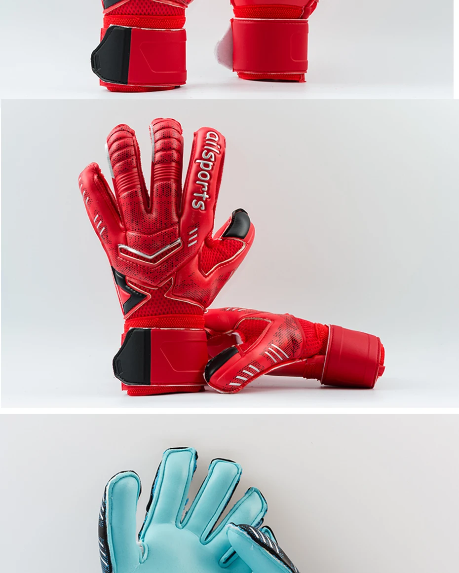 Guantes de Portero Guantes de Portero de Fútbol Protección de Dedos Premium  - verde 8 ACTIVE Biensenido a ACTIVE