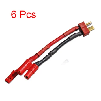 

6Pcs T Plug Male to 3.5MM Banana + JST Connector 37-6 RC Parts for Aircraft Model Accessories