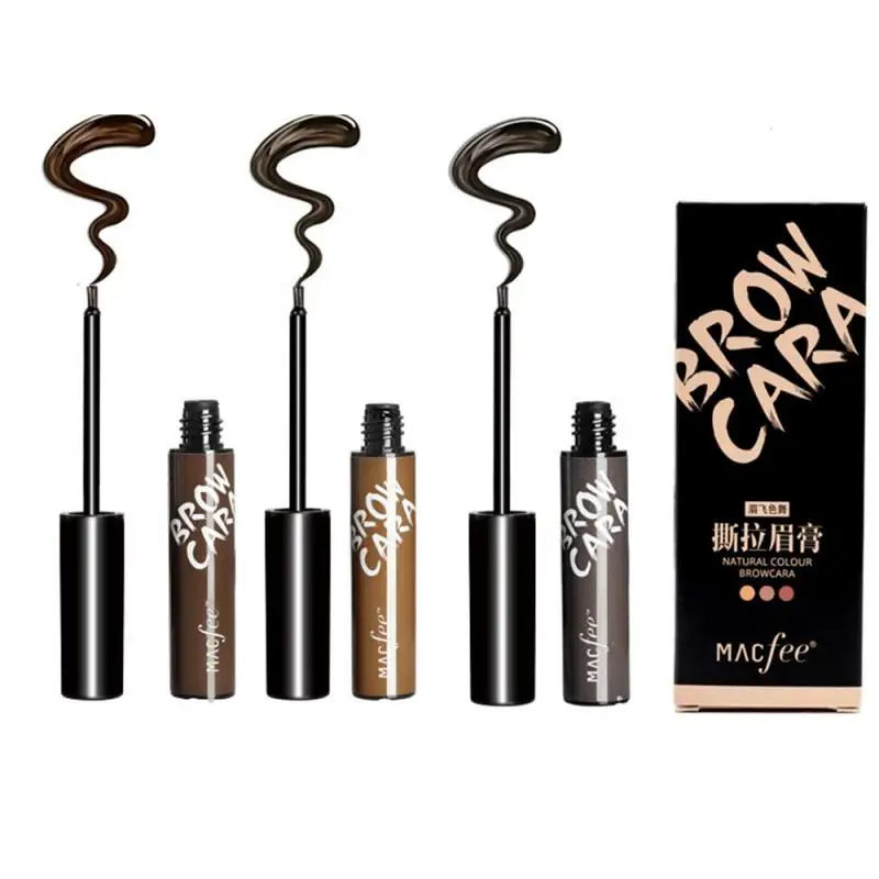 Macfee Natural Eyebrow Cream 3 Styles Non-marking Durable Eyebrow Enhancer 3D Shape Waterproof Eyebrow Makeup Liquid TSLM1