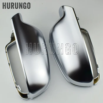 

For Audi A3 8P A4 A5 S5 B8.5 RS5 RS4 RS3 Side Wing Mirror Covers Caps Silver Matte Chrome 2012 2013 2014 2015 2016