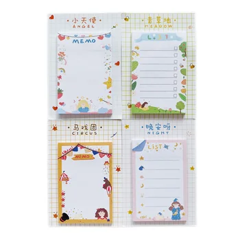 

30 Pages Cute Angel Meadow Circus Good Night Memo Pad Sticky Notes School Office Supply Student Stationery Kids Gift