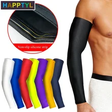 

HAPPTYL 1Pcs Cooling Arm Sleeves Cover UV Sun Protection Armband Basketball Golf Athletic Sport Running Compression Sleeve