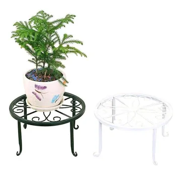 

Plant Stand Floor Flower Pot Rack Round Iron Home Garden Balcony Decor design potted stander for home and garden decoration