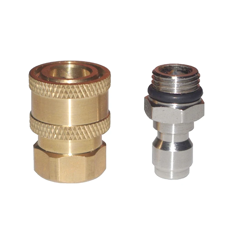 

Quick Insert Connect Adapter M14x1.5 Pure Copper Joint Male Female Connector Pressure Washer 1/4 Tool Parts