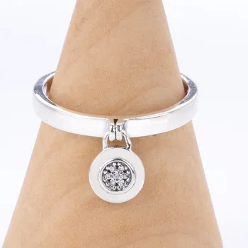 

Authentic 925 Sterling Silver New Classic Personalized Padlock Knuckle Pan Ring For Women Wedding Party Gift Fashion Jewelry