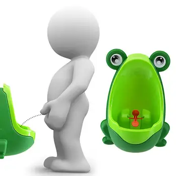 

new Frog Shape Children Boys Potty Pee Toilet Training Urinal with Suction Cups superise design baby care supplies baby toy