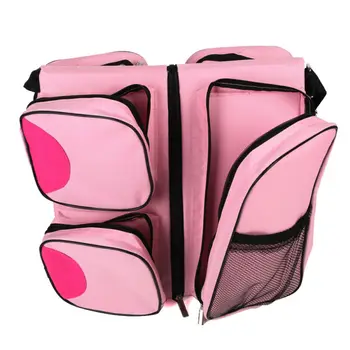 

Foldable Crib Bag Portable Multi-Functional Large Capacity Baby Travel Bed One Shoulder Bag Solid Color Fashion Leisure Trend