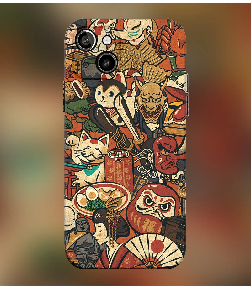 Japanese Ukiyoe Shrine Ghost Phone Case Cover For Iphone 13 Pro Max 12 Pro Max 11 Pro Max Phone Case Covers Aliexpress