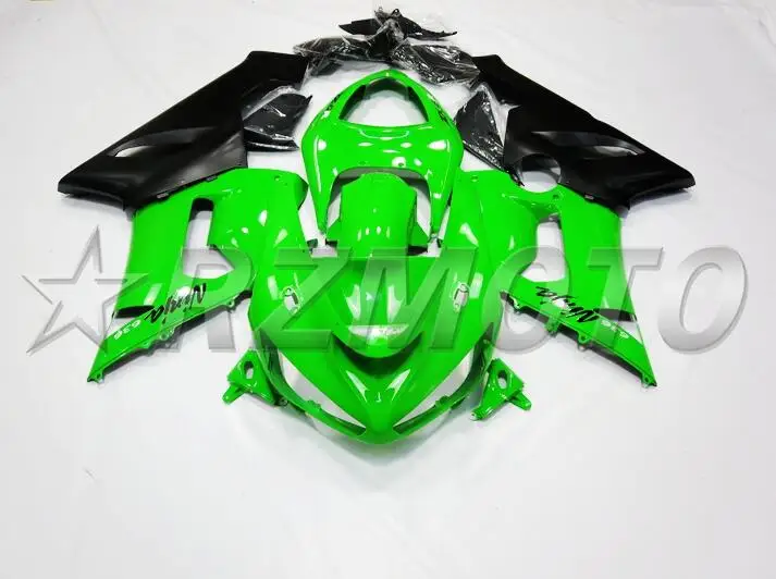 

High Quality New ABS Full Fairings Kit Fit for kawasaki Ninja ZX6R 636 2005 2006 6R 05 06 ZX-6R Fairing set TOP Green black