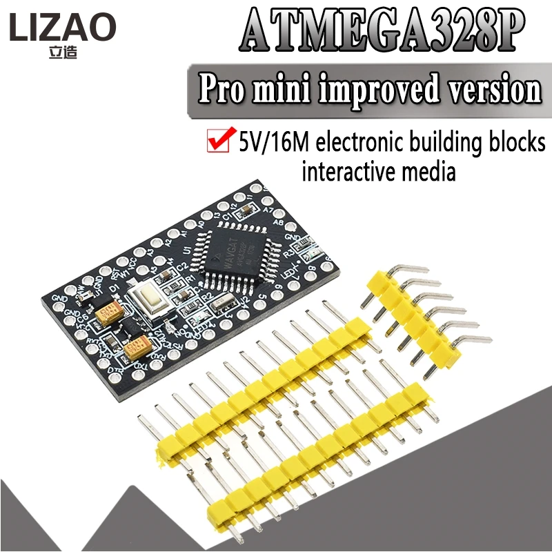 Плата управления WAVGAT Pro Mini ATMEGA328P 328 ATMEGA328 5 в 16 МГц для arduino Nano Micro Control|Интегральные
