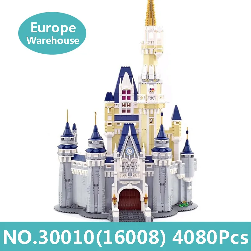 

King Bricks Lepinblocks 16008 Cinderella Princess Castle Building Blocks Set 71040 Movie Friends Series Architecture Toys Gift