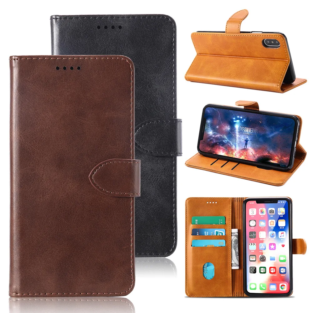 For Umidigi A3 Pro Leather Flip Case One F1 Play Max S2 Lite S3 Z2 Wallet Card Stand Magnetic Cover | Мобильные телефоны и