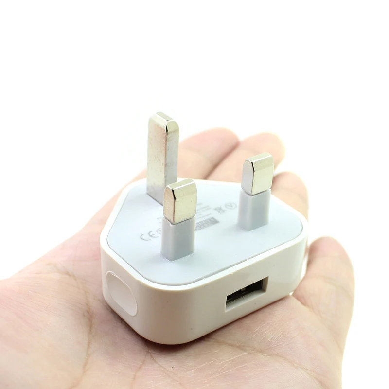 Штепсельная Вилка стандарта Великобритании 3-контактный usb-адаптер питания