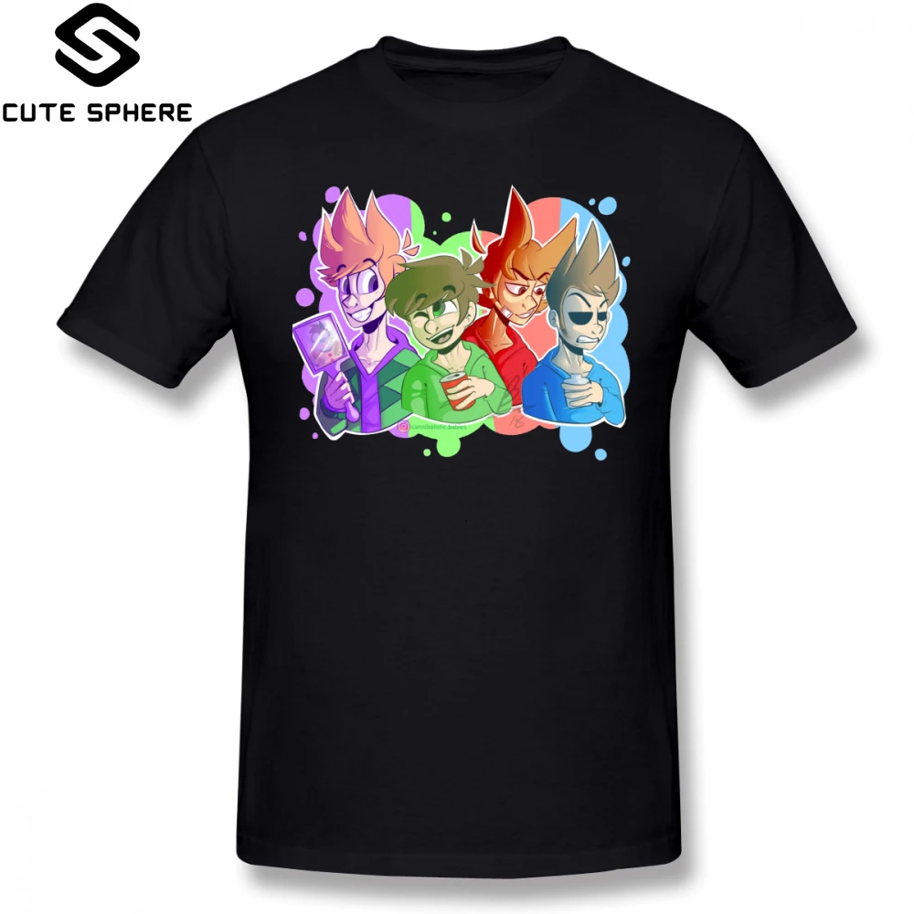 Eddsworld T Shirt Friends T-Shirt Male Awesome Tee Streetwear 100 Cotton Printed Short Sleeve 5x Tshirt |