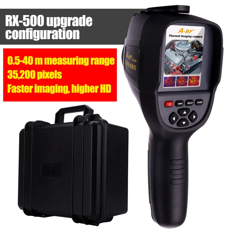A-BF Infrared Thermometer Thermal Imager Digitaal RX-500 HT-18 IR Thermal Camera High Resolution Hot Water Heating Pipe Repair