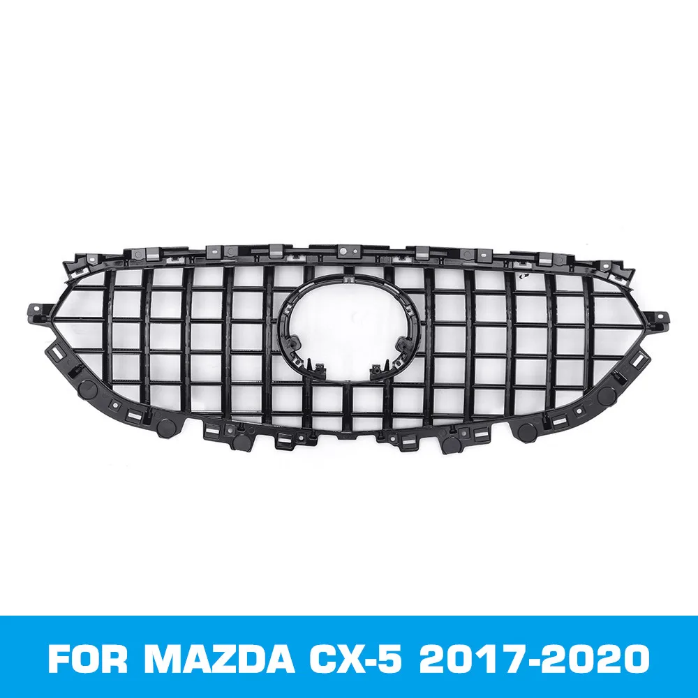 FOR MAZDA CX-5 2017-2020 CAR GRILLE FRONT MESH High Quality EXTERIOR TRIMS COVERS BUMPER ABS MODIFIED Racing GRILLS | Автомобили и