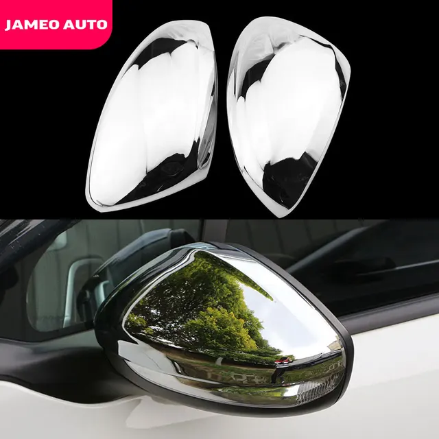 Jameo Auto 2Pcs/Set Exterior Car Chrome Rearview Mirror Protection Cover  Trim Fit for Peugeot 208 GTI 2014 - 2018 Accessories - AliExpress