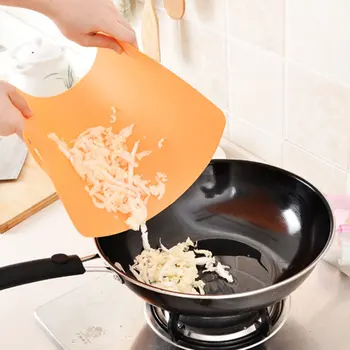 

Extra Ultra-thin Flexible Plastic Kitchen Cutting Board Mats Set With Easy-Grip Handles BPA-Free Dishwasher Safe