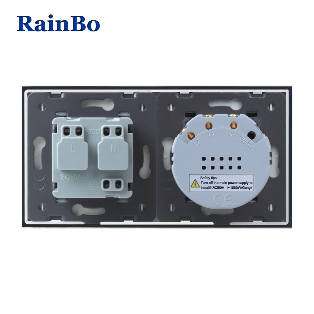 Rainbo Роскошные брендовые Сенсорный экран Управление закаленное Кристалл Стекло