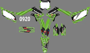 

0920 3M Motorcycle Team Graphic & Backgrounds Decal Sticker Kits for Kawasaki KXF450 2019