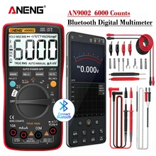 ANENG – multimètre numérique professionnel AN9002, Bluetooth, 6000 points, multimètre true RMS, testeur de tension de courant AC/DC, gamme automatique