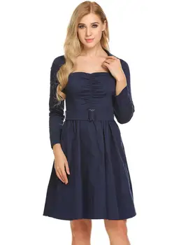 

Daily suit OWLPRINCESS Spring 2019 temperament of women's new party brought low bosom big pendulum type tunic dress