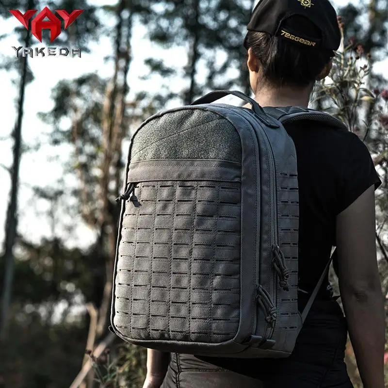 

Yakeda 18-25L Tactical Backpack 600D Polyester MOLLE Camouflage Tactical Bag Outdoor Hiking / Camping Rucksack Military Fan Bag