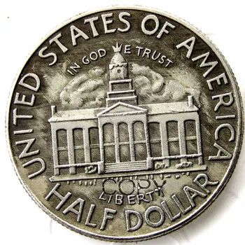 

1946 Iowa Centennial Commemorative Half Dollar Copy Coins Silver Plated