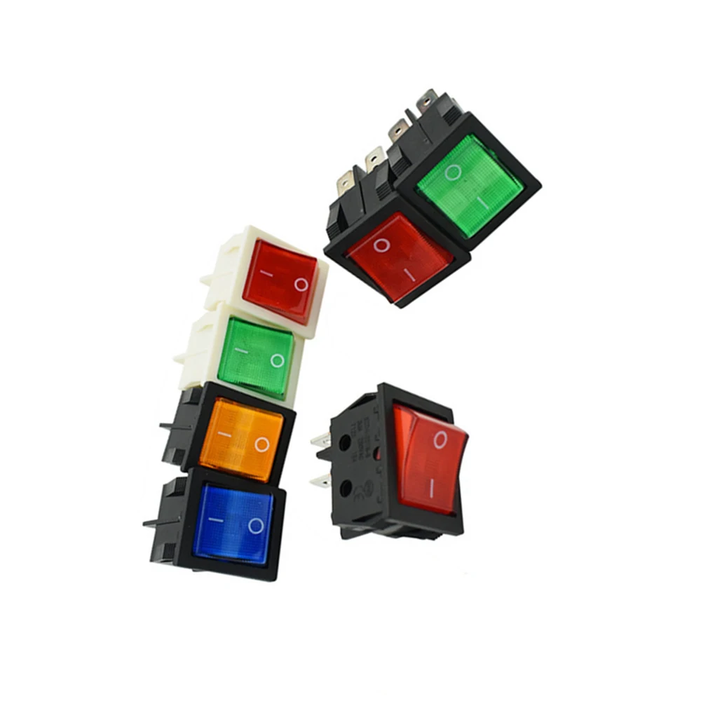 Interruttore A Bilanciere 4 Pin - 30A IP65 Impermeabile Con Luce Rossa - Foto 9