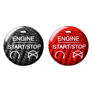 

2.9cm Start Stop Multifunction Easy Install Interior Trim Durable Cap DIY Car Engine Button Sticker Adhesive For Mustang 2019