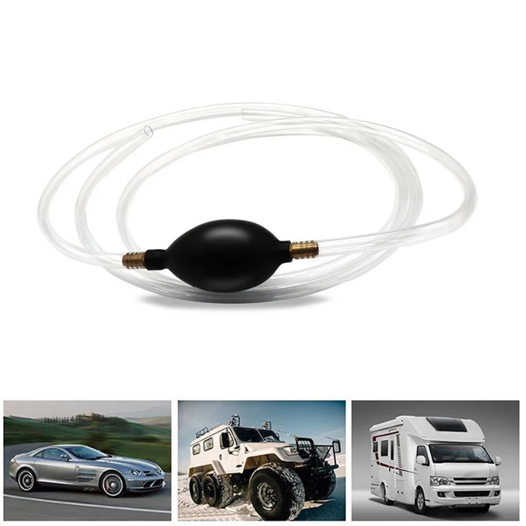 

Auto Replacement Parts Siphon Syphon Hose Oil Fuel Transfer Hand Pump For Gas Water Oil Aquarium 1 Meter Outlet Inlet Pipe