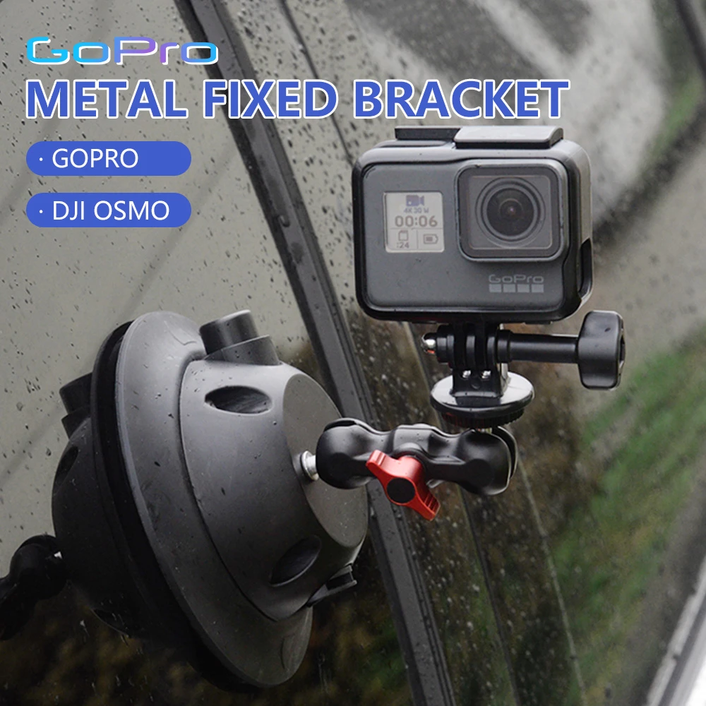 Gopro para coche, ventosa de cristal para de soporte deportivo para grabación de coche, accesorios para gopro 8 7 6 5|Colgador de bicicleta| - AliExpress