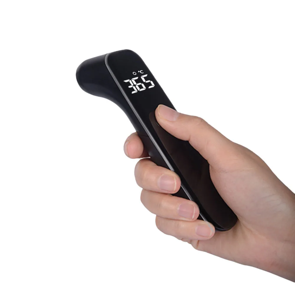 

T09 LED Smart Body Thermometer Full Screen / 1S Instant Measure Infrared Black Thermometer German Hyman sensor Outdoor Tool