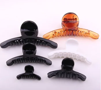 

DHL 2000pcs Fashion Simple Hair Claw Clips Women Plastic Crab Hair Ponytail Holder Beauty Salon Tools Headwear