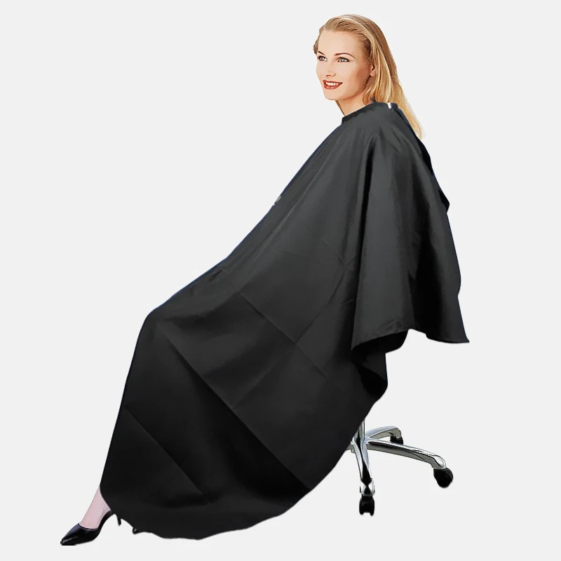 Gown Wrap Black Hairdresser Cape Outdoor Waterproof Hairdressing Cloth