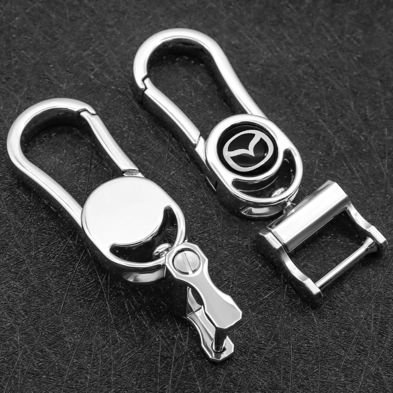 

Car decoration with car logo keychain fashion personality key ring pendant for Mazda- 2 3 6 MX-5 MX-30 CX-3 CX-8 CX-9 ATENZA