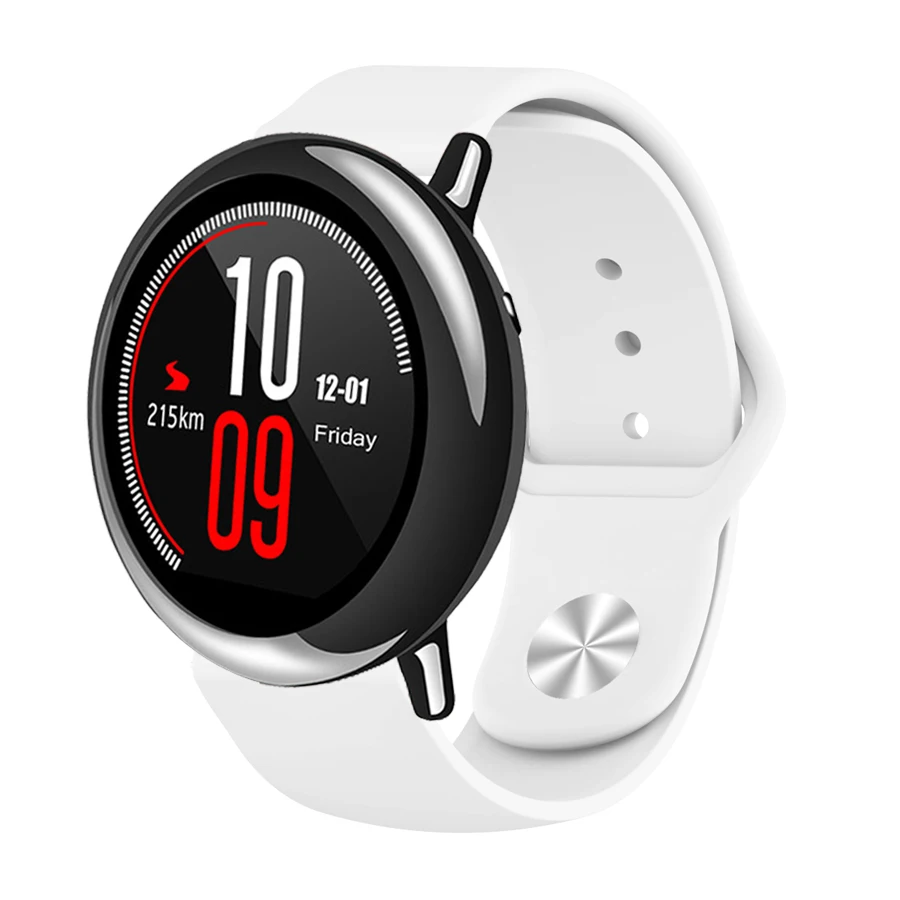 22 мм спортивные часы ремешок для Xiaomi Huami Amazfit Pace силиконовые умные часы сменный ремешок разноцветный браслет ремешок Ремешки