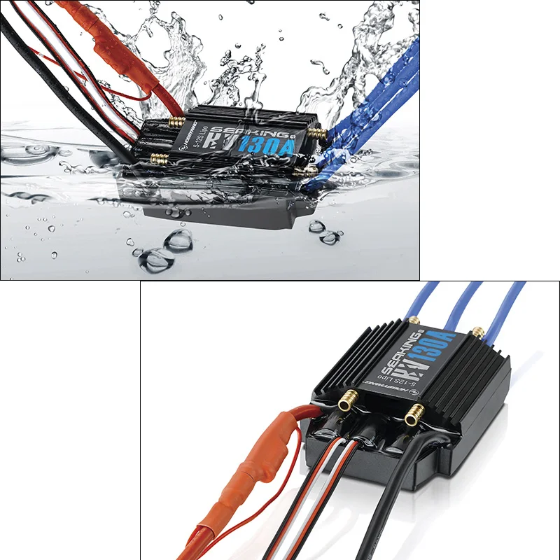 Двигатель HobbyWing SeaKing 130A HV BL ESC 6V/5A BEC для гоночной лодки RC R/c|motor esc|bl motoresc motor |