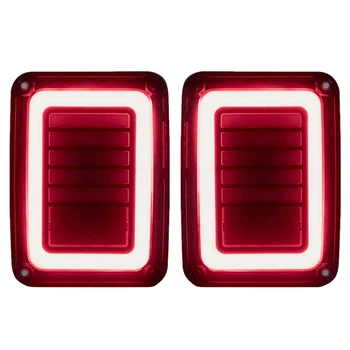 

Upgraded LED Tail Lights Smoked for 07-17 Jeep Wrangler JK Reverse Light Turn Signal Lamp Running Lights Brake Lamp