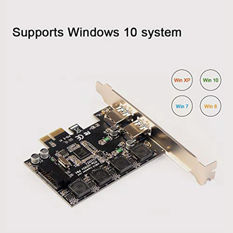 Pci-E к двойным Usb3.0 портам Плата расширения Pci Express адаптер Nec D720201 основной чип управления для настольных ПК с 19 Pin