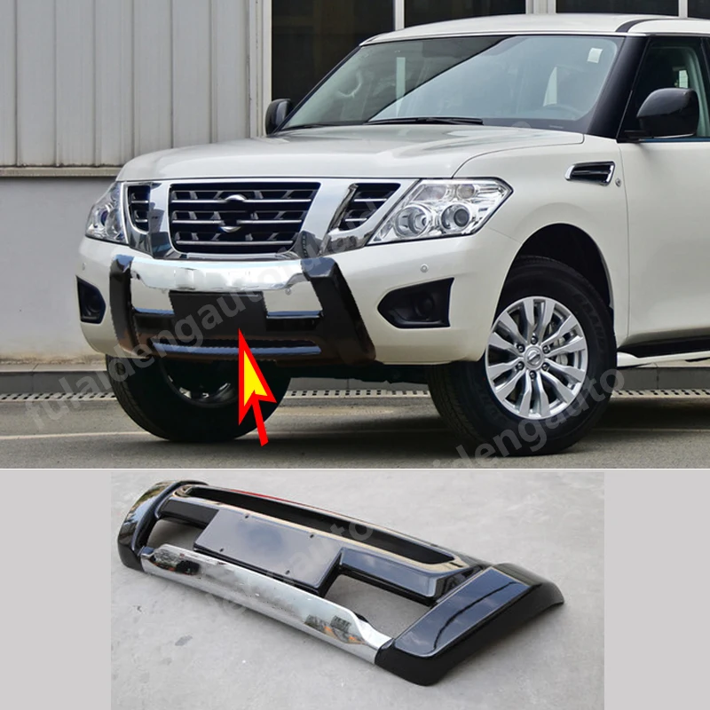 1 шт. для Nissan Armada Patrol Y62- защита переднего бампера защитная пластина отделка автомобильные аксессуары