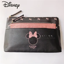 Disney Genuine Minnie Cute Fashion Ladies Cosmetic Bag Large Capacity High Quality Combination Makeup Pouch Makeup Bag Organizer