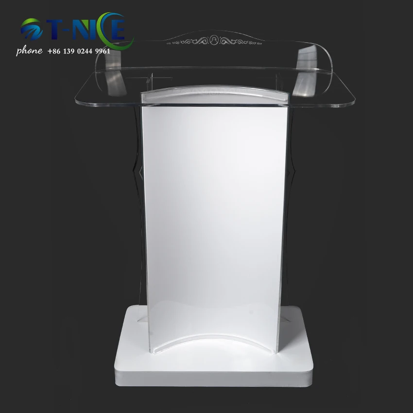 Popular Pulpit Cross Lectern Display Podium Conference Room Podium School Theatre Furniture Dais